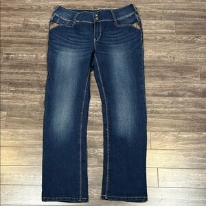 Revolution by Ricki’s Women’s Jeans size 31 Brooke Bootcut Blue denim‎ pants